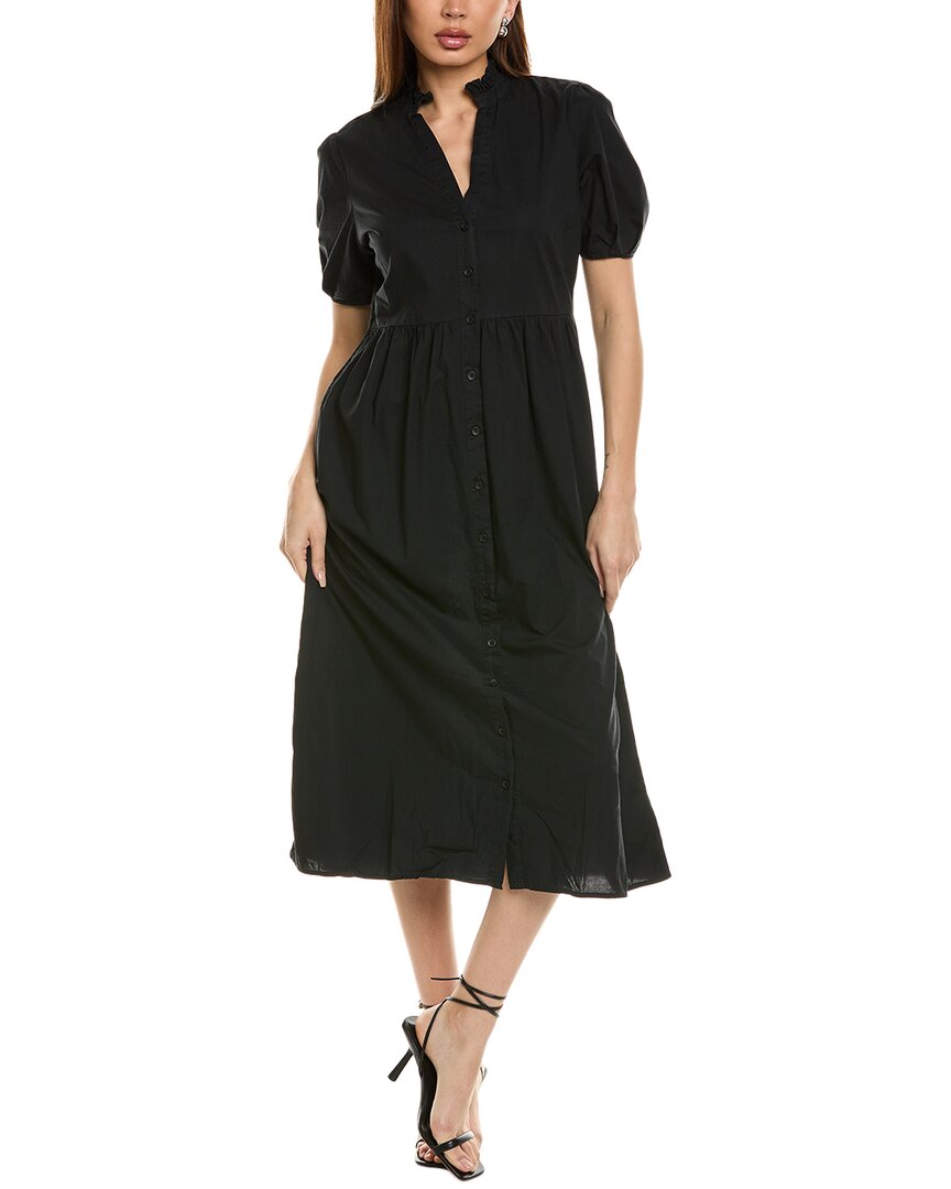 Shop Nation Ltd Liliya Button Thru Maxi Dress In Black
