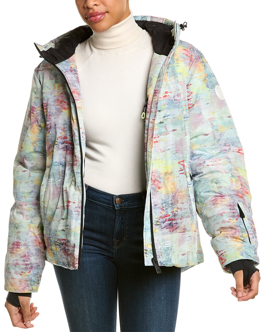 Noize Astrella Water Resistant Hooded Ski Puffer Jacket In Nocolor