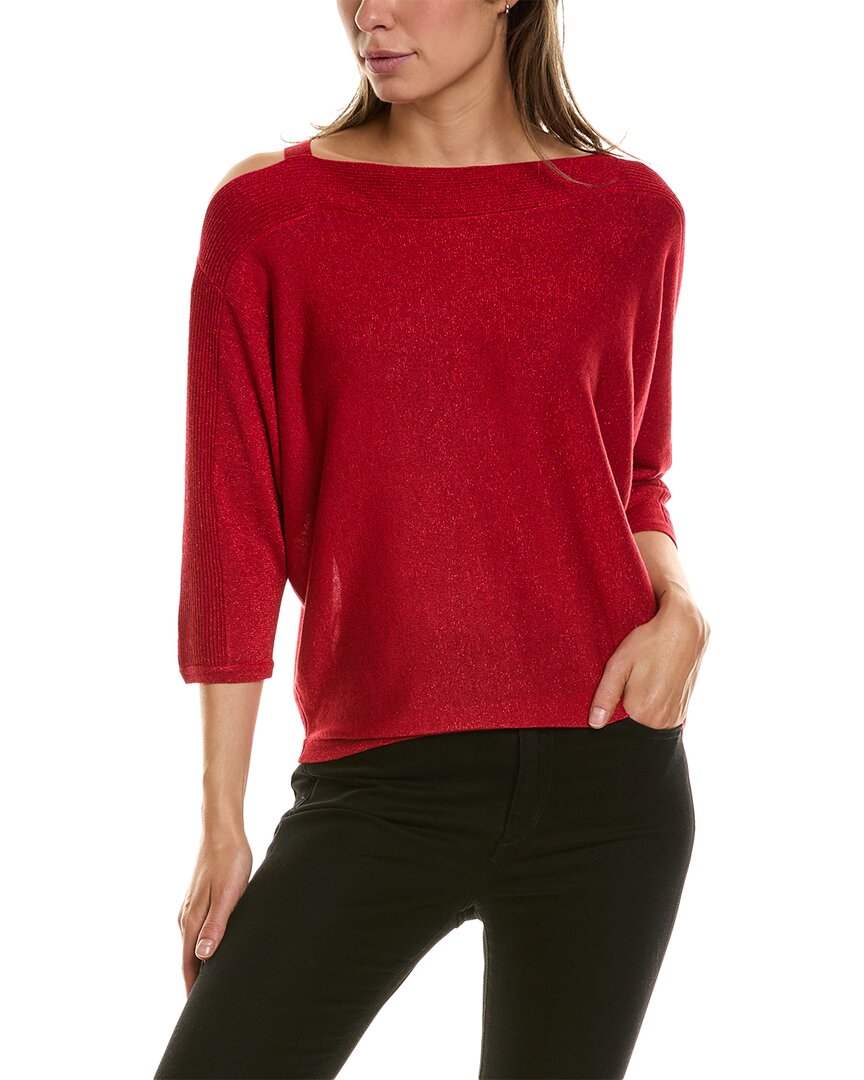 Shop Joseph Ribkoff Off-shoulder Sweater In Red