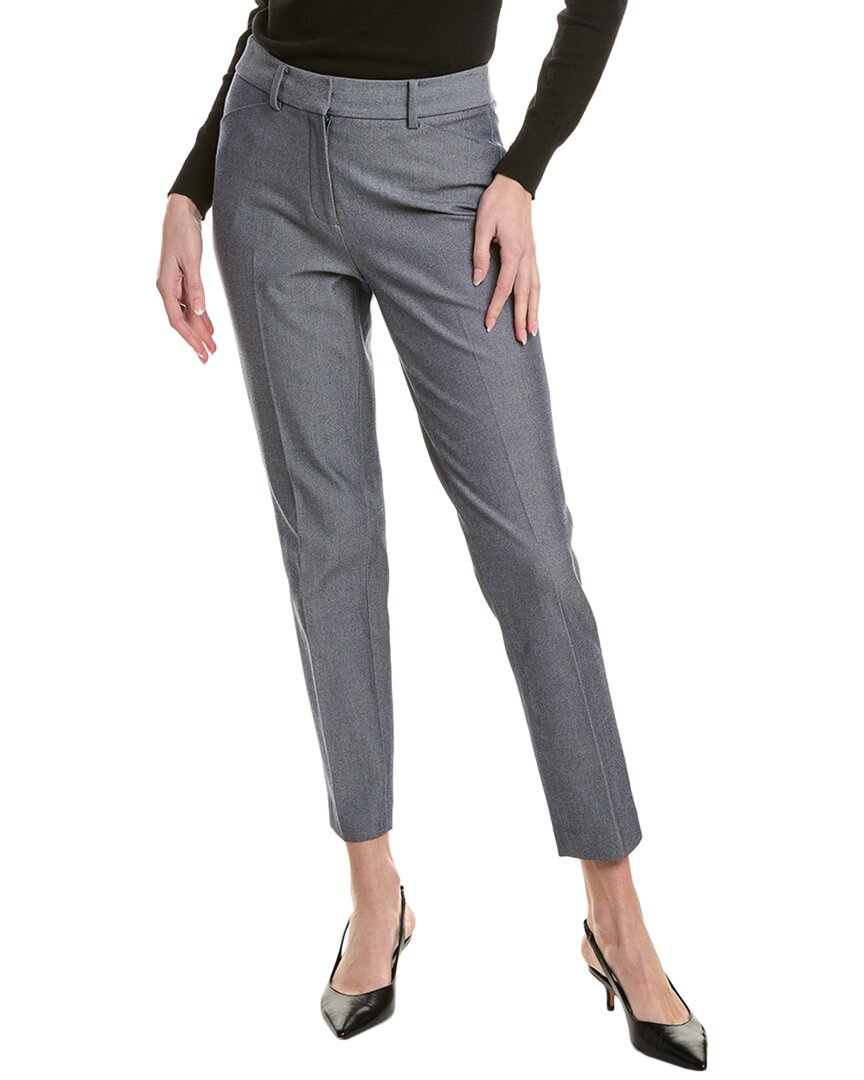 Brooks Brothers Slim Wool-blend Pant In Blue