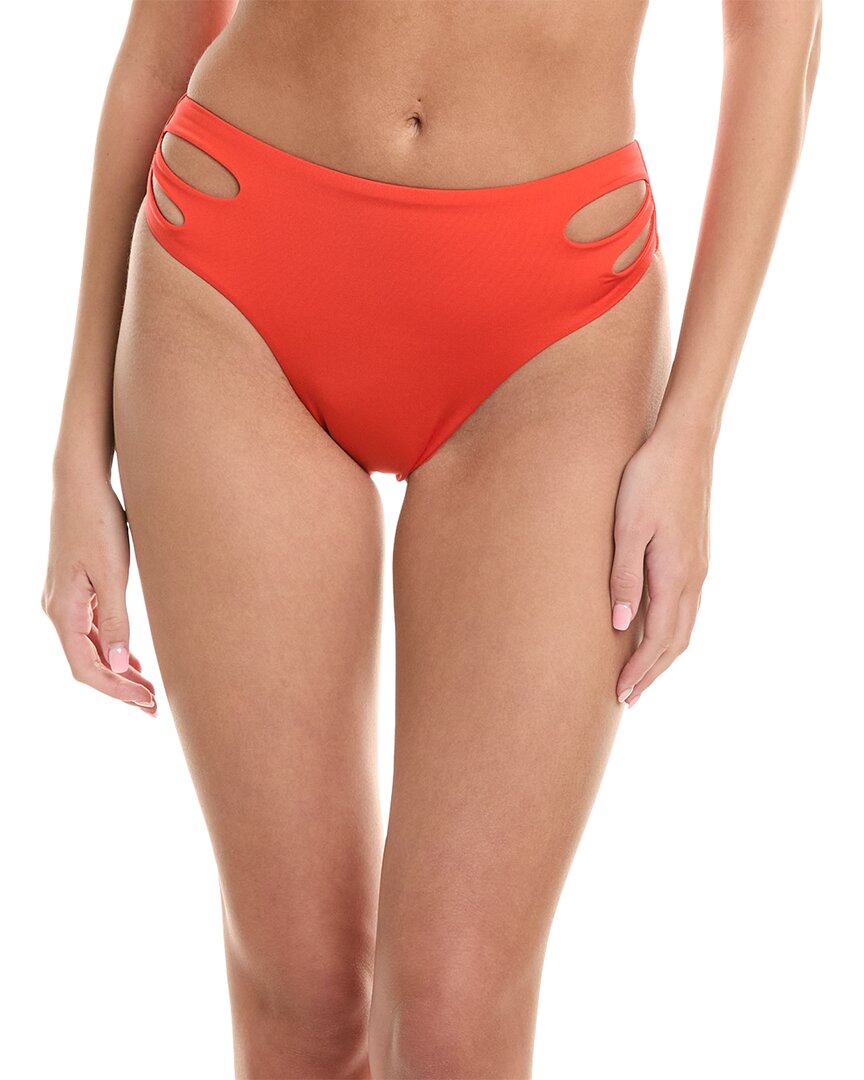 Shop Trina Turk Monaco Cutout Hi-waist Bikini Bottom