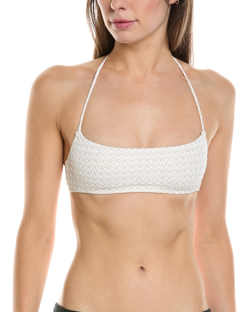 Solid & Striped X Sofia Richie Grainge The Odessa Bikini Top In White