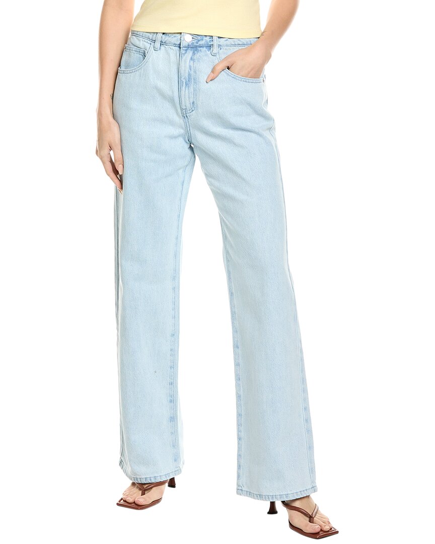 Weworewhat Baggy Mid-rise Straight Jean In Blue
