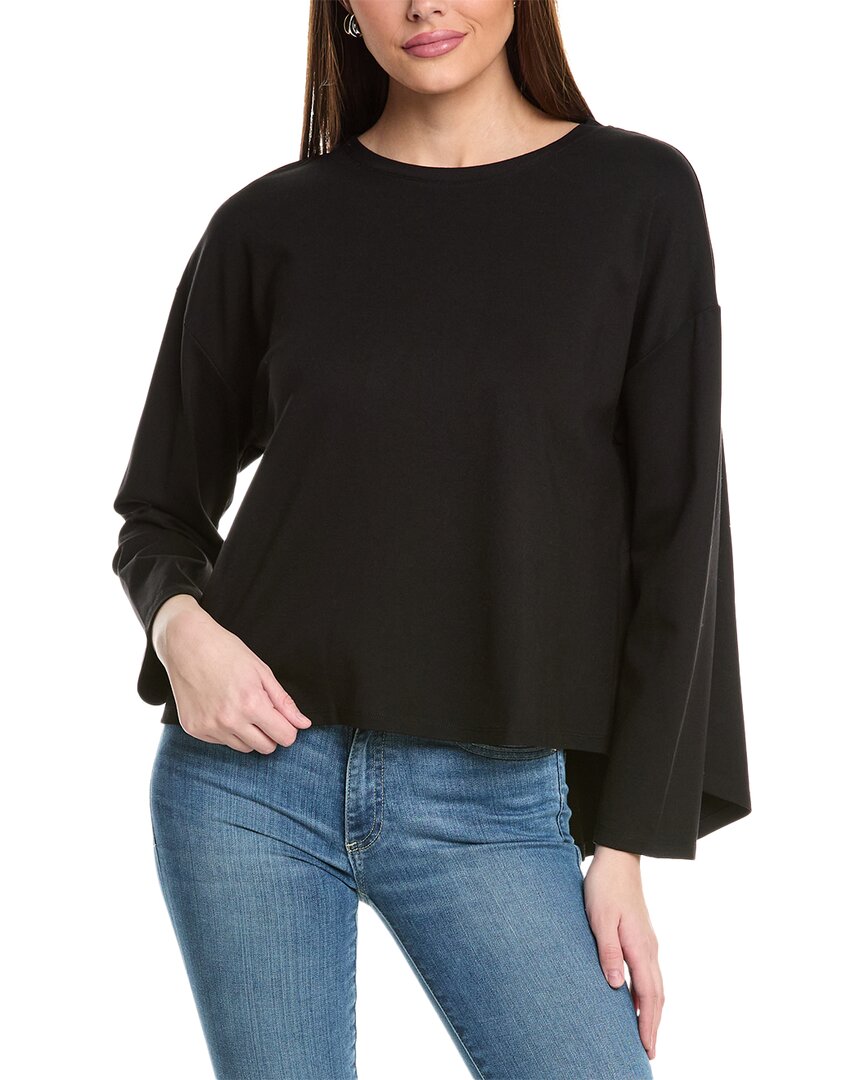 Vince Camuto Drop-shoulder Boxy T-shirt In Black