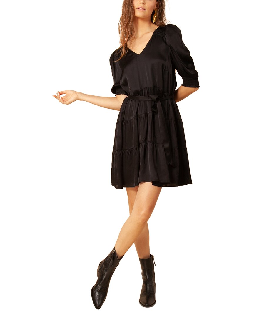 Shop Hale Bob Tiered Silk-blend Mini Dress