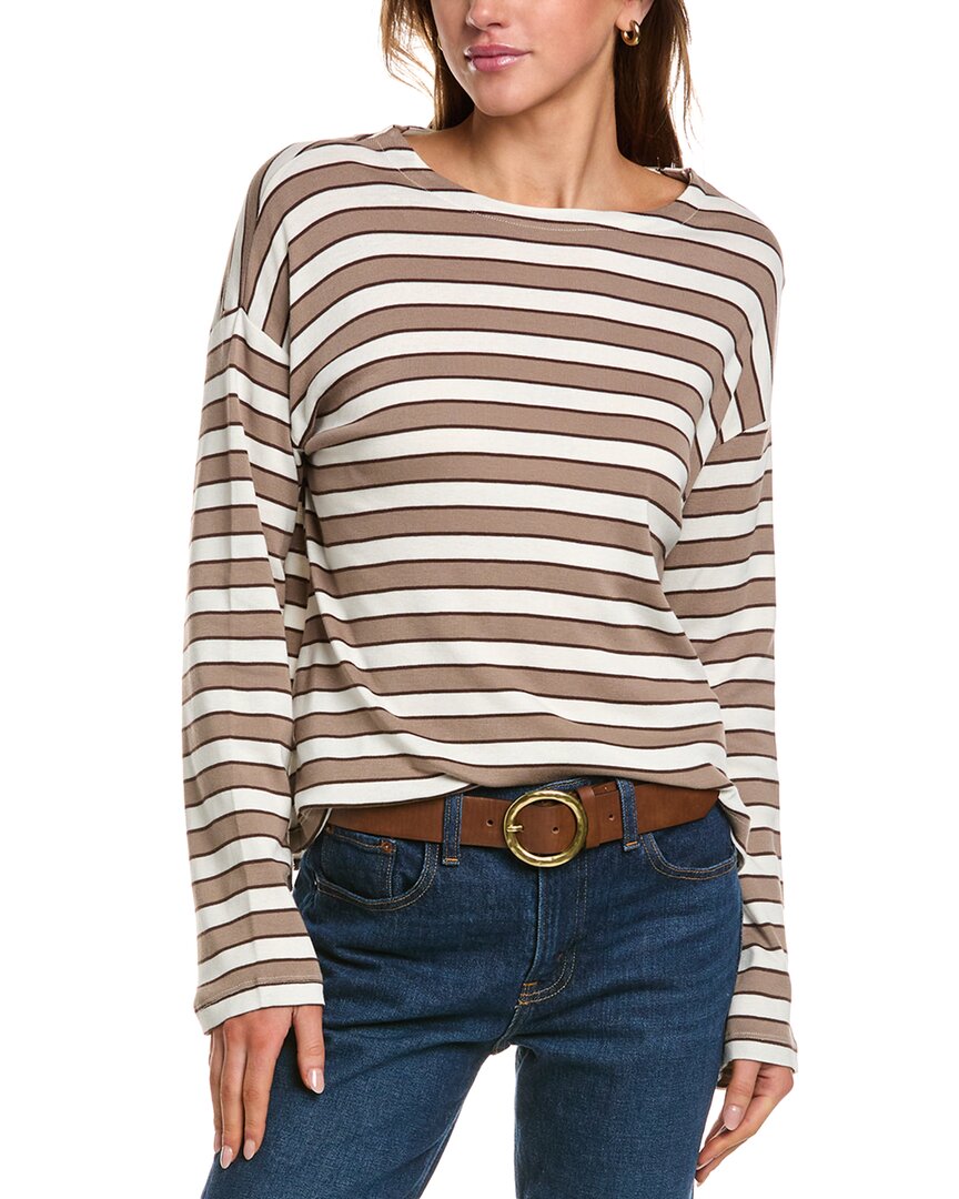 Three Dots Rumi T-shirt In Grey