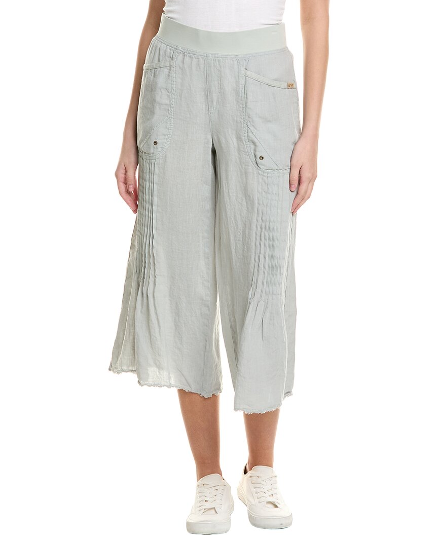 Xcvi Brielle Linen Gaucho Pant In Gray
