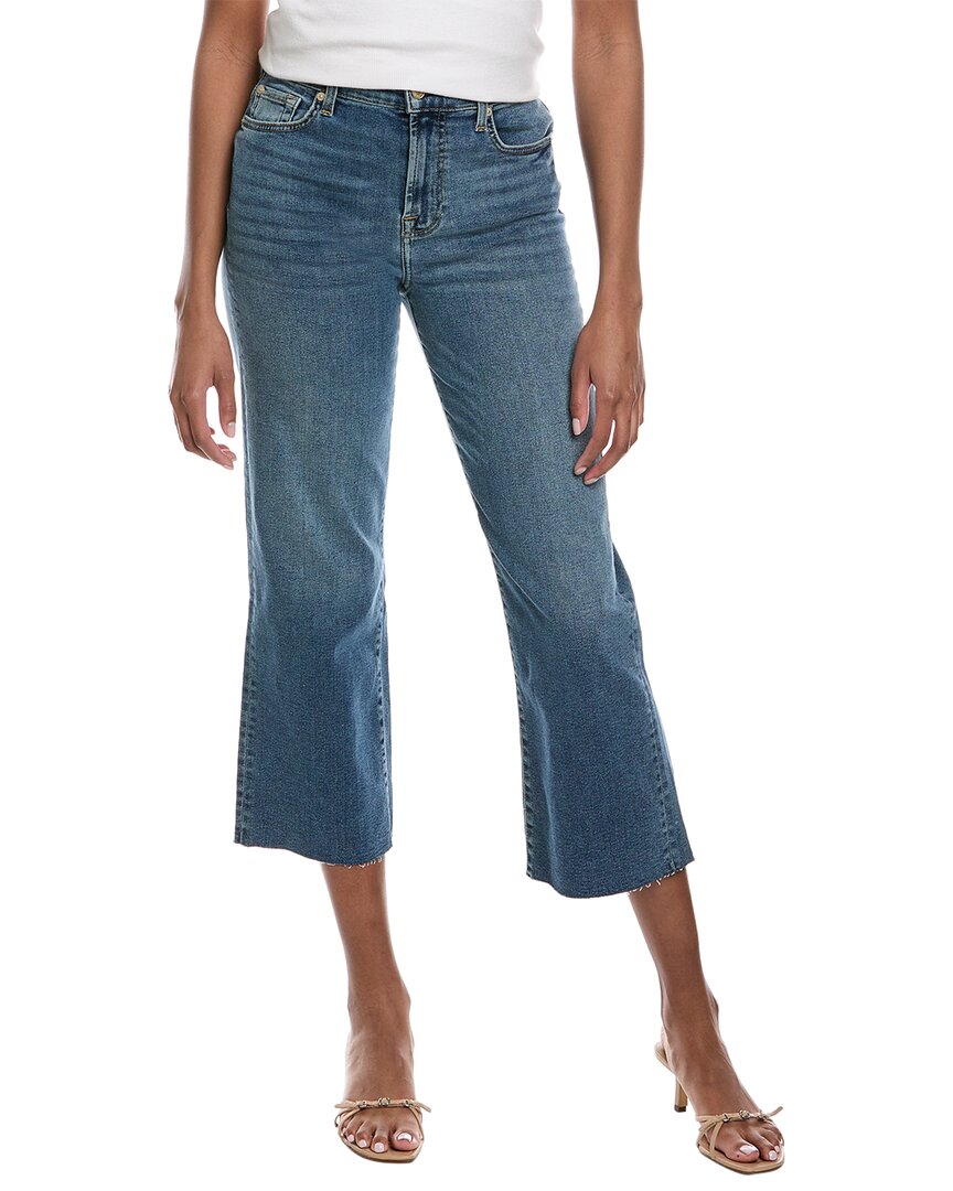 Shop 7 For All Mankind Alexa Felicity Cropped Jean In Blue