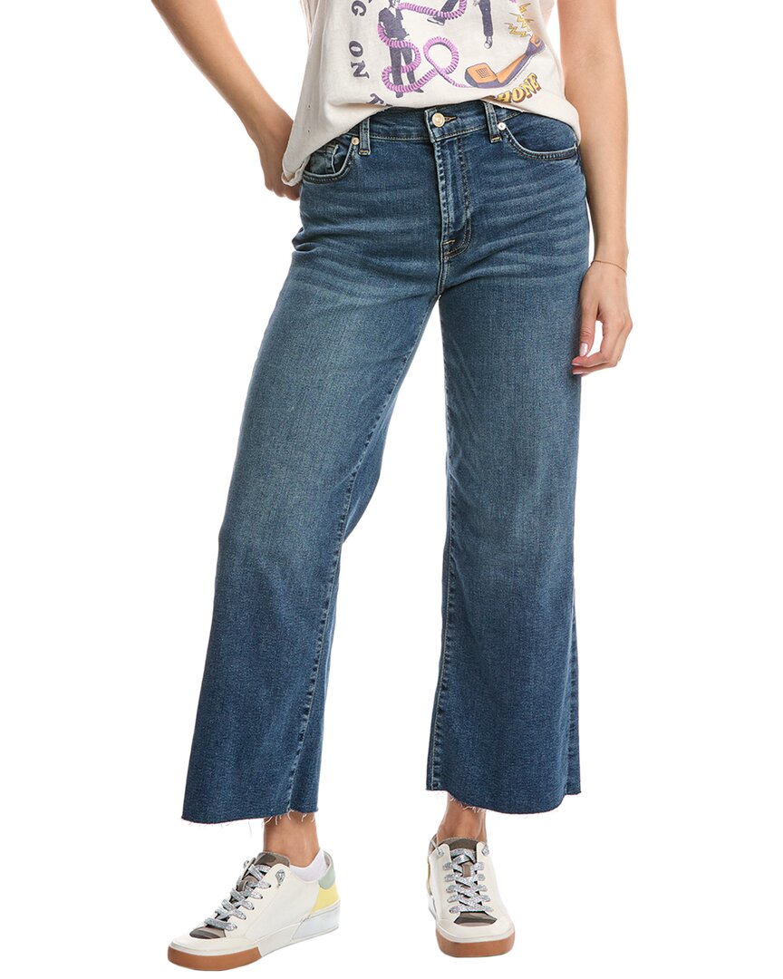 Shop 7 For All Mankind Alexa Felicity Cropped Jean In Blue