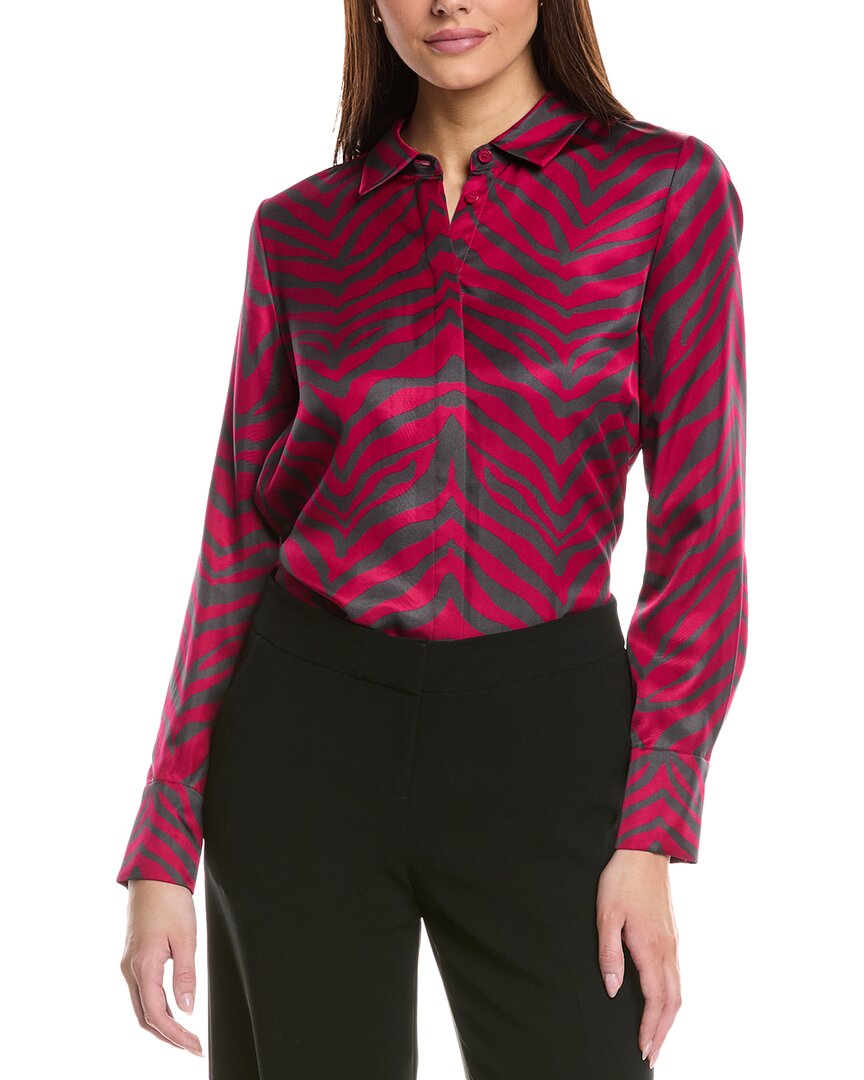 Lafayette 148 New York Scottie Blouse In Multi