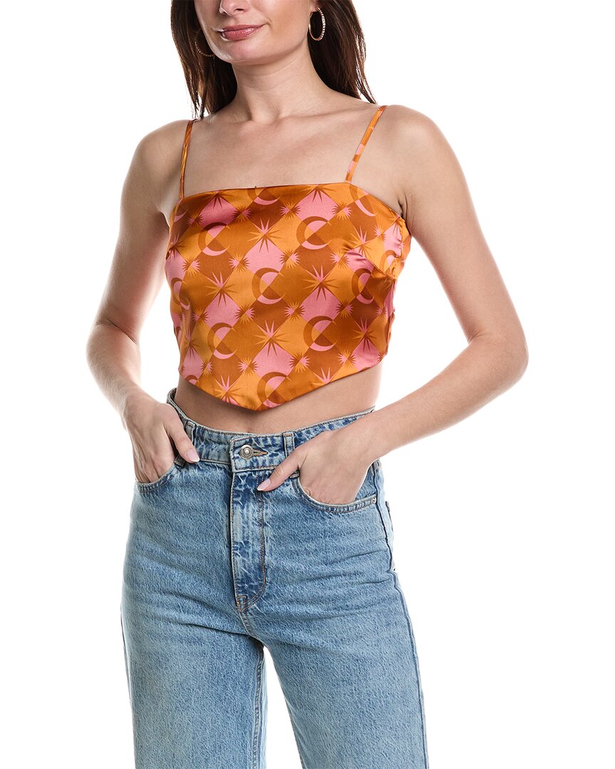 Shop Dress Forum Your Destiny Tie-back Cami In Orange