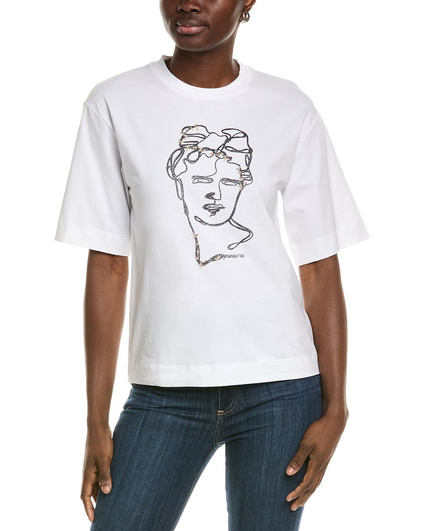 Shop Peserico T-shirt In White