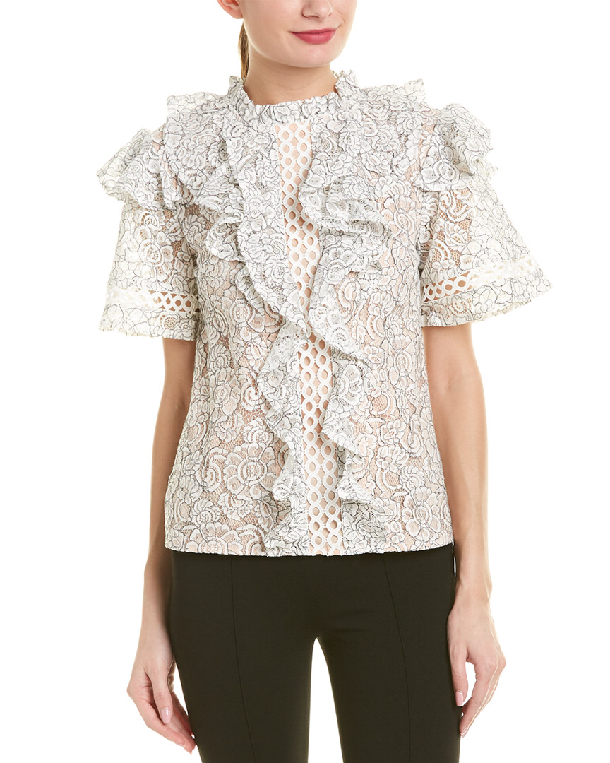 Image of Champagne & Strawberry Lace Top