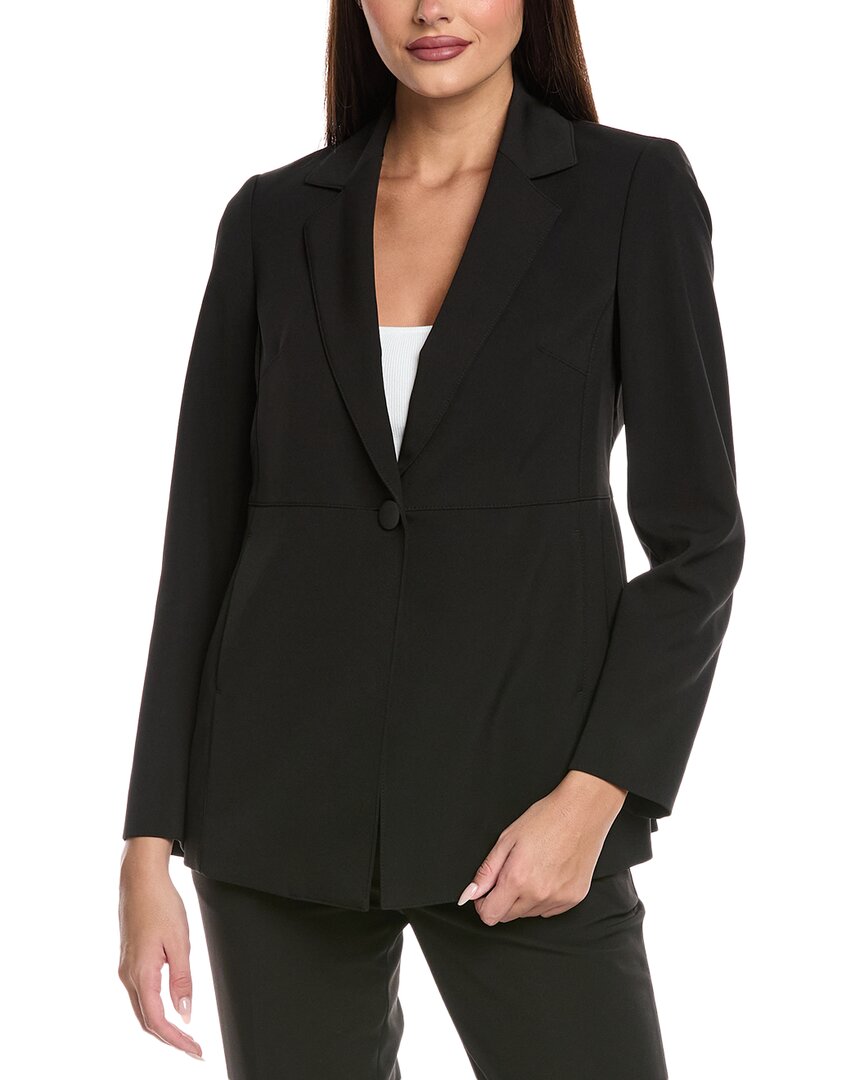 Anne Klein One Button Jacket In Black