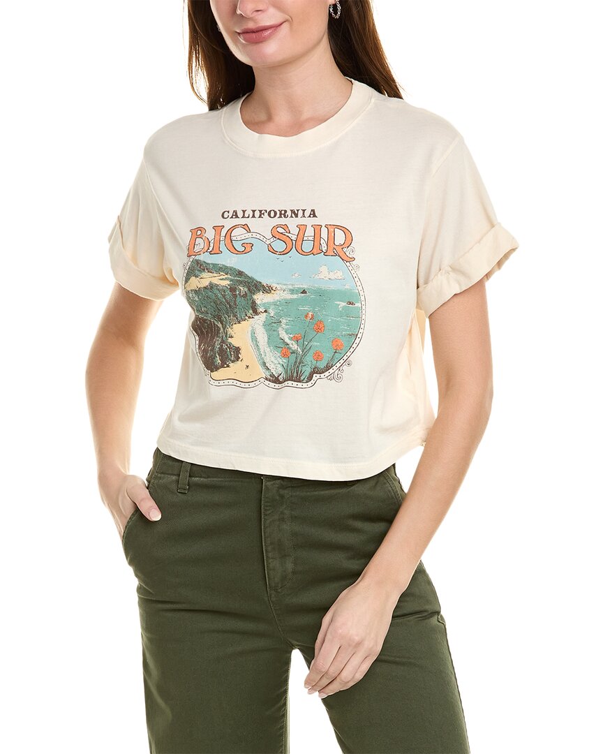 Shop Girl Dangerous Big Sur Frame T-shirt In White