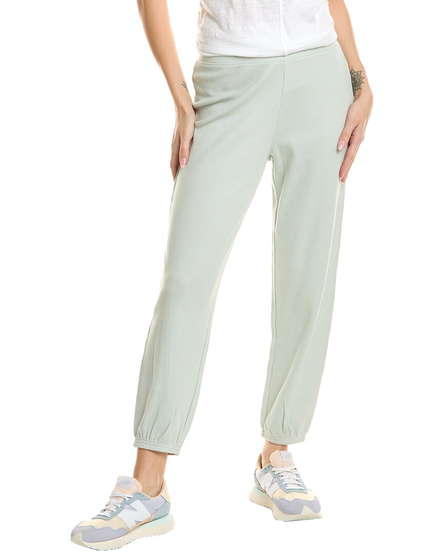 Grey State Waffle Jogger In Green