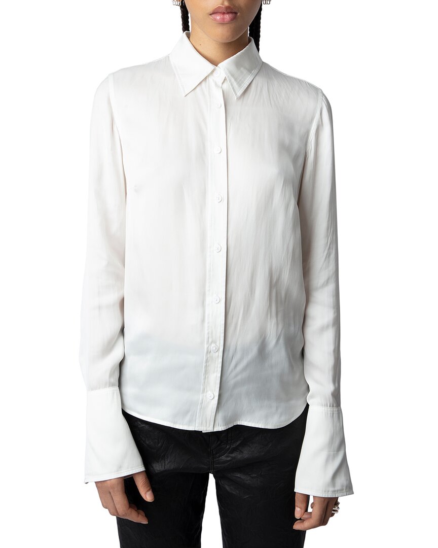 Zadig & Voltaire Tasko Satin Button-up Shirt