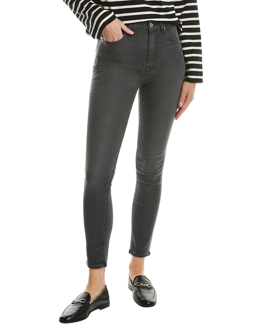 Shop 7 For All Mankind The High-waist Bgy Ankle Skinny Jean In Grey