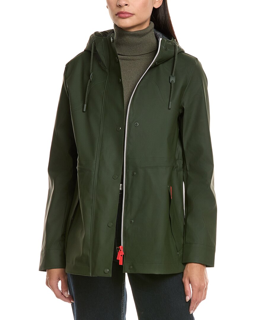 Hunter Blake Short Rain Jacket In Green