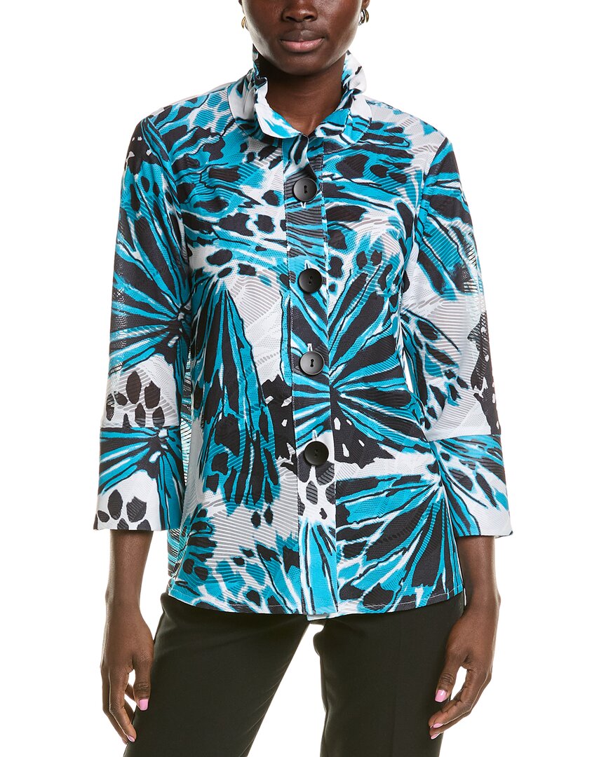 Joseph Ribkoff Burnout Top In Blue