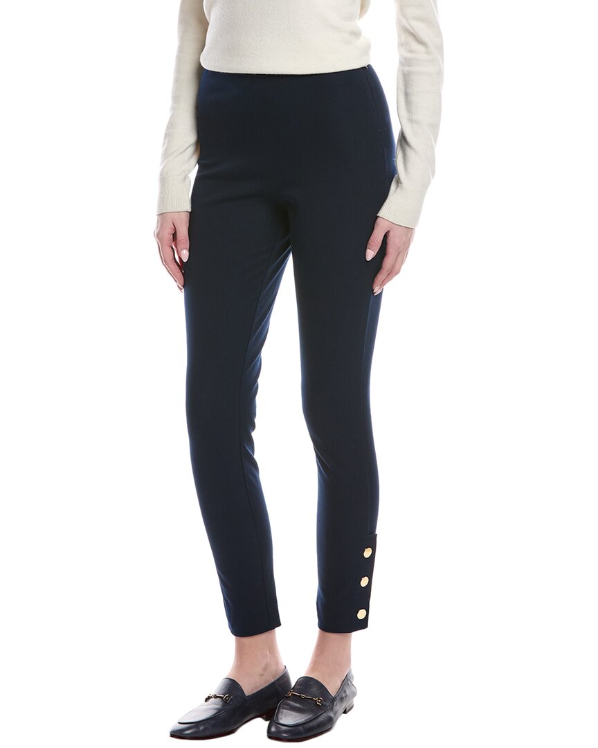 Shop St John St. John Stretch Twill Pant In Blue