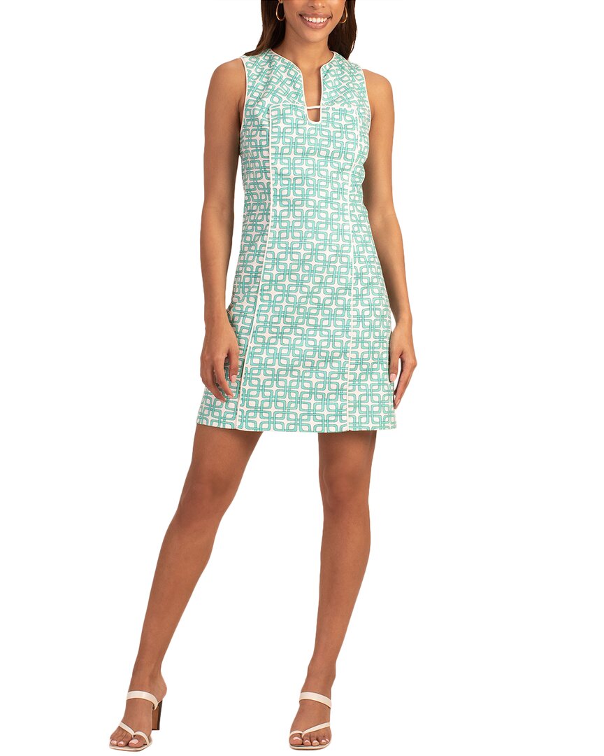strapless open back dress Trina Turk Women's Jalane Sleeveless Dress in Parapluie Jacquard Size 14