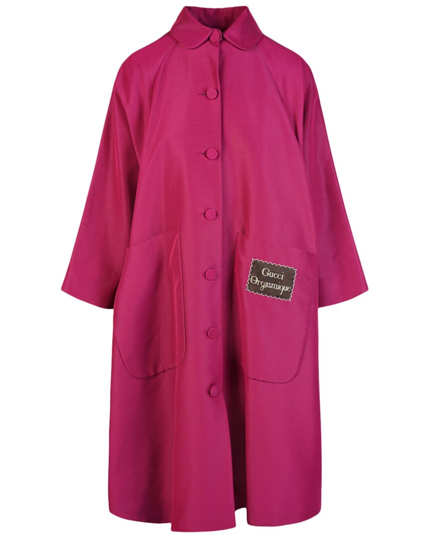 Gucci Overcoat In Pink