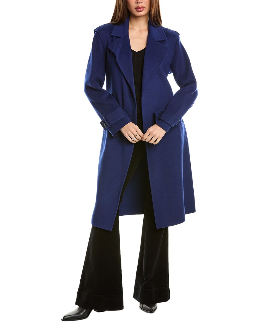 ELIE TAHARI ELIE TAHARI WOOL & CASHMERE-BLEND WRAP COAT