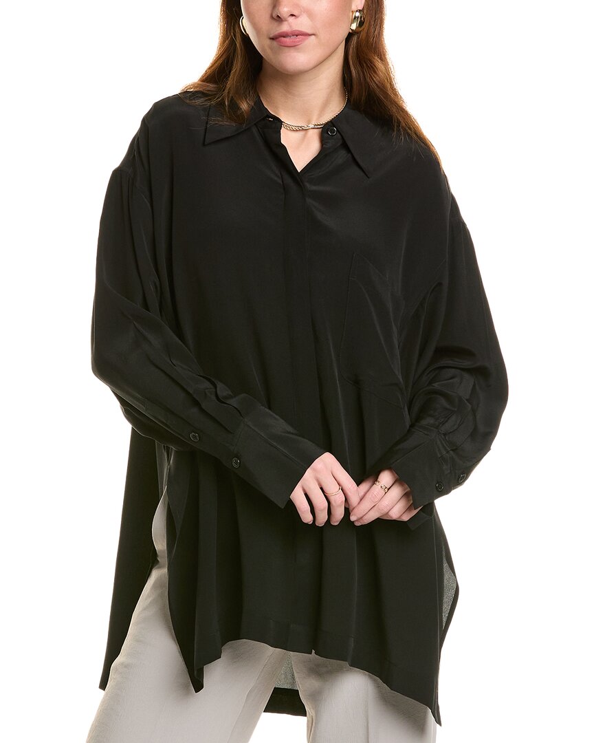 Equipment Emile Silk Shirt In Black