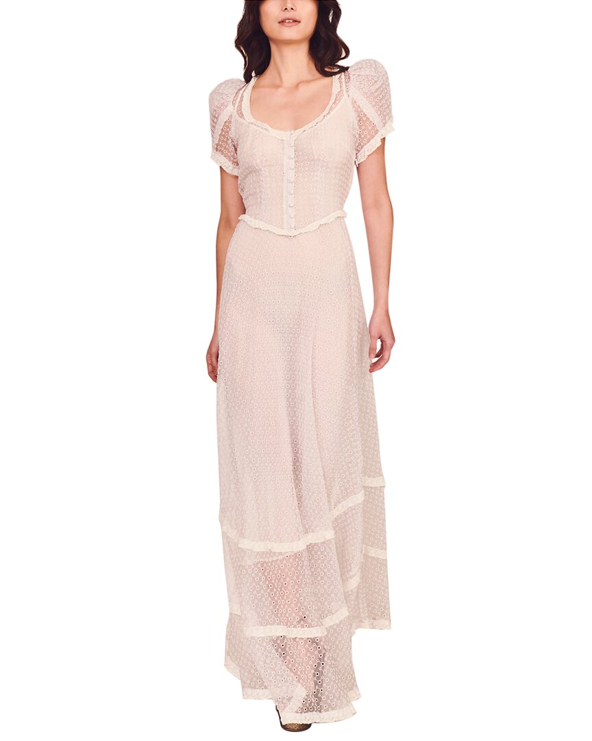 Image of LoveShackFancy Odessa Silk Maxi Dress