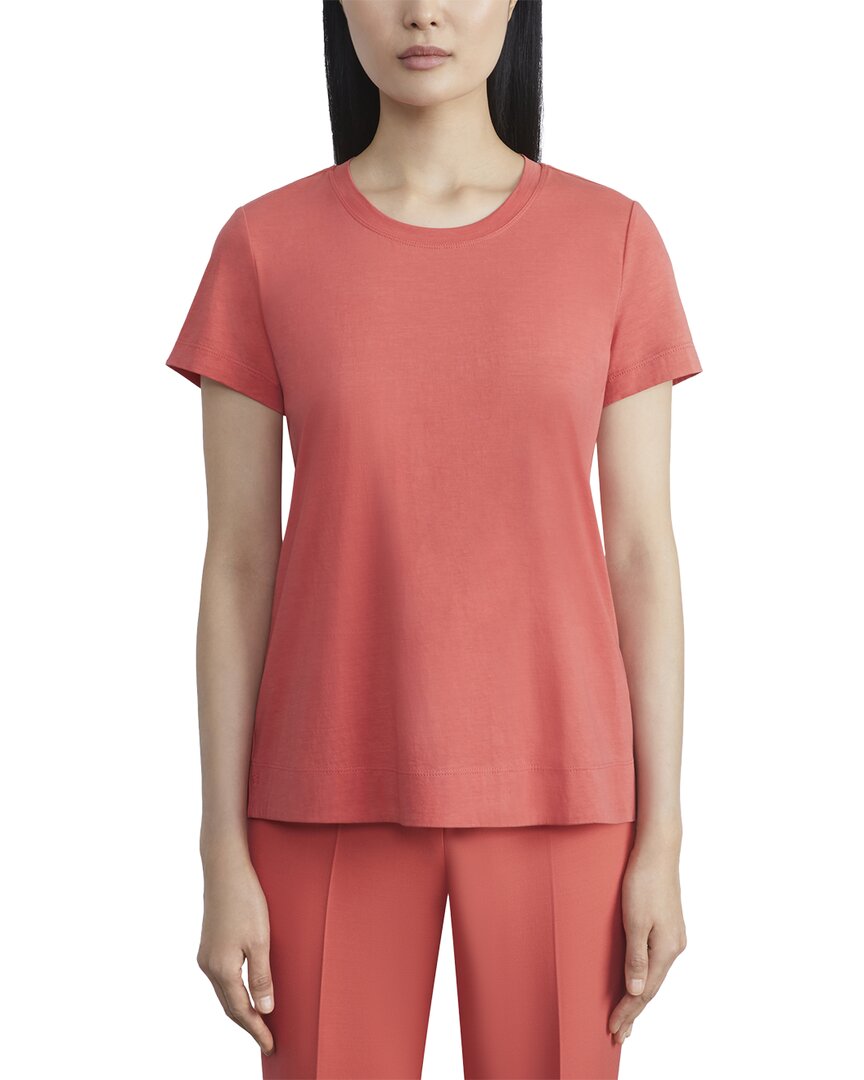 Lafayette 148 New York The Modern T-shirt In Pink
