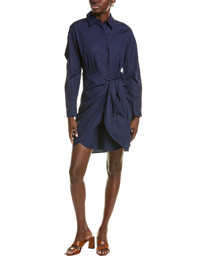 Derek Lam 10 Crosby Charlotte Shirtdress In Blue