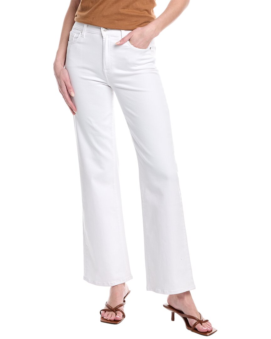 7 For All Mankind Alexa Casablanca Trouser Jean In White