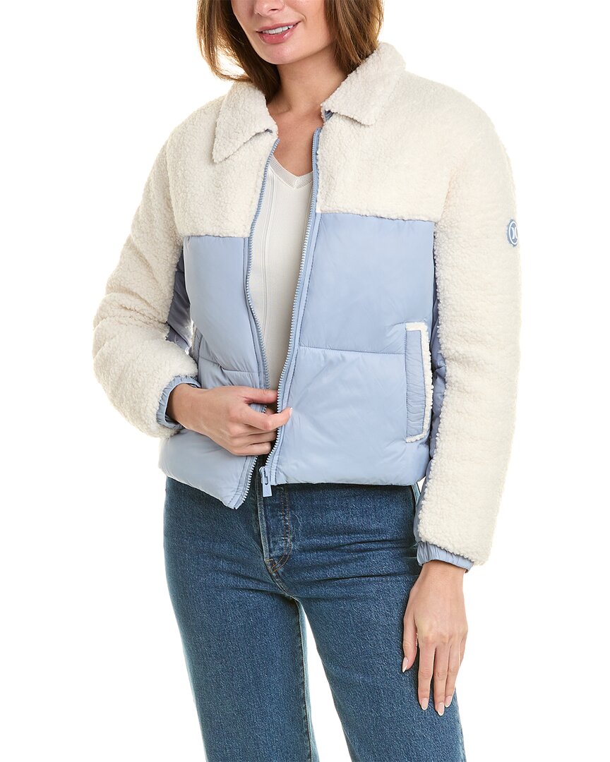 Shop Hurley Chelsea Cropped Quilted Jacket In White