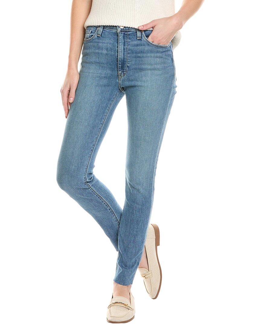 Hudson Jeans Barbara High-rise Wonderwall Super Skinny Ankle Jean In Blue
