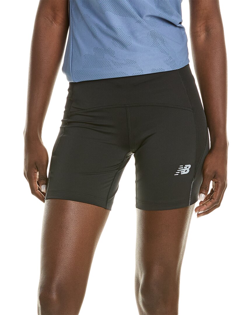 New Balance Impact Run Fitted Short In Black