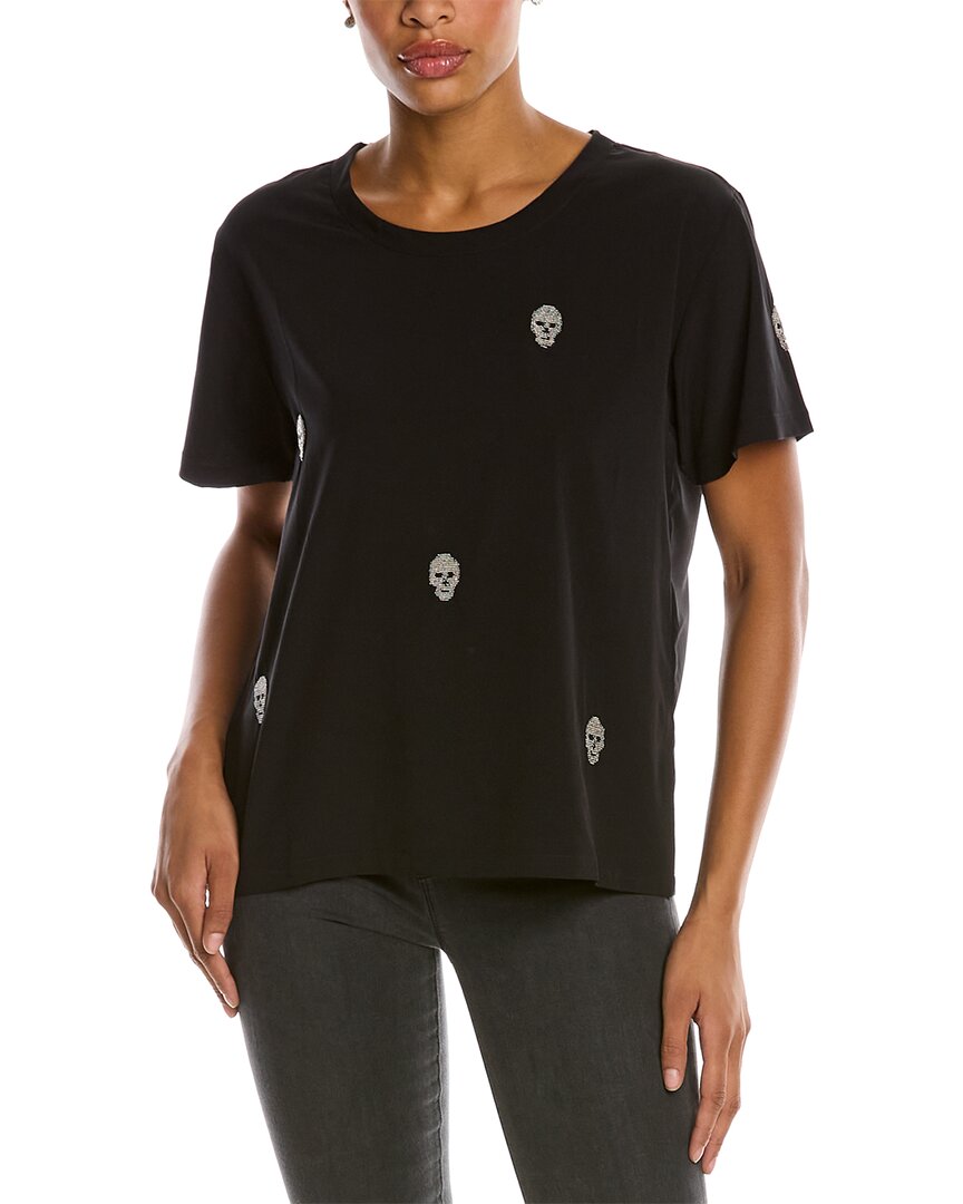 Chaser Beaded Skulls T-shirt In Black | ModeSens