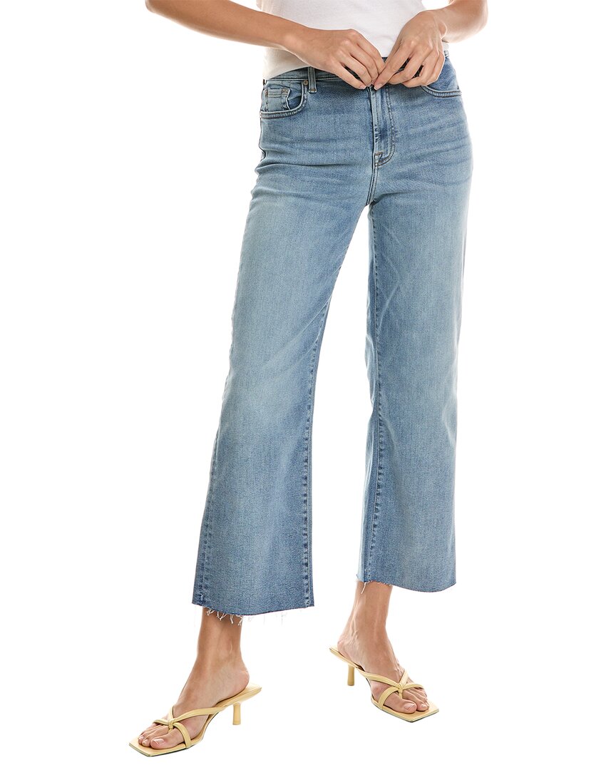 Shop 7 For All Mankind Cropped Alexa Polar Sky Wide Jean