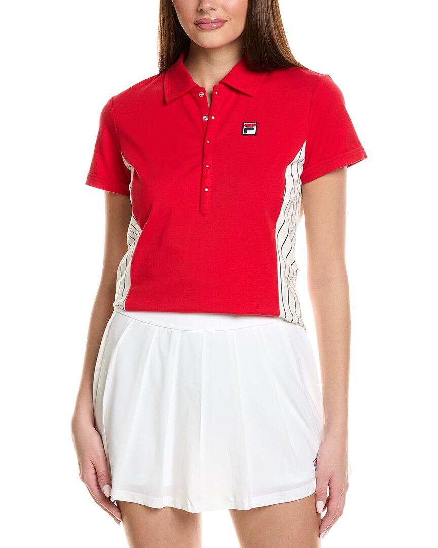 Fila Ivy League Carlile Polo Shirt In Red