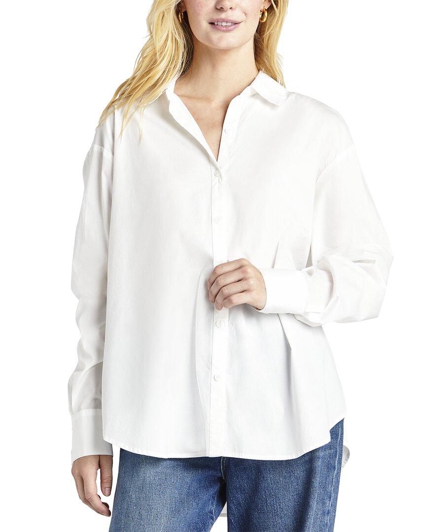 Splendid Stretch Cotton Poplin Button-up Shirt