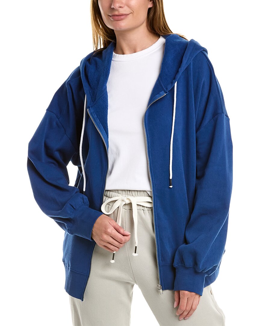Chaser Fleece Zip Up Hoodie In Navy