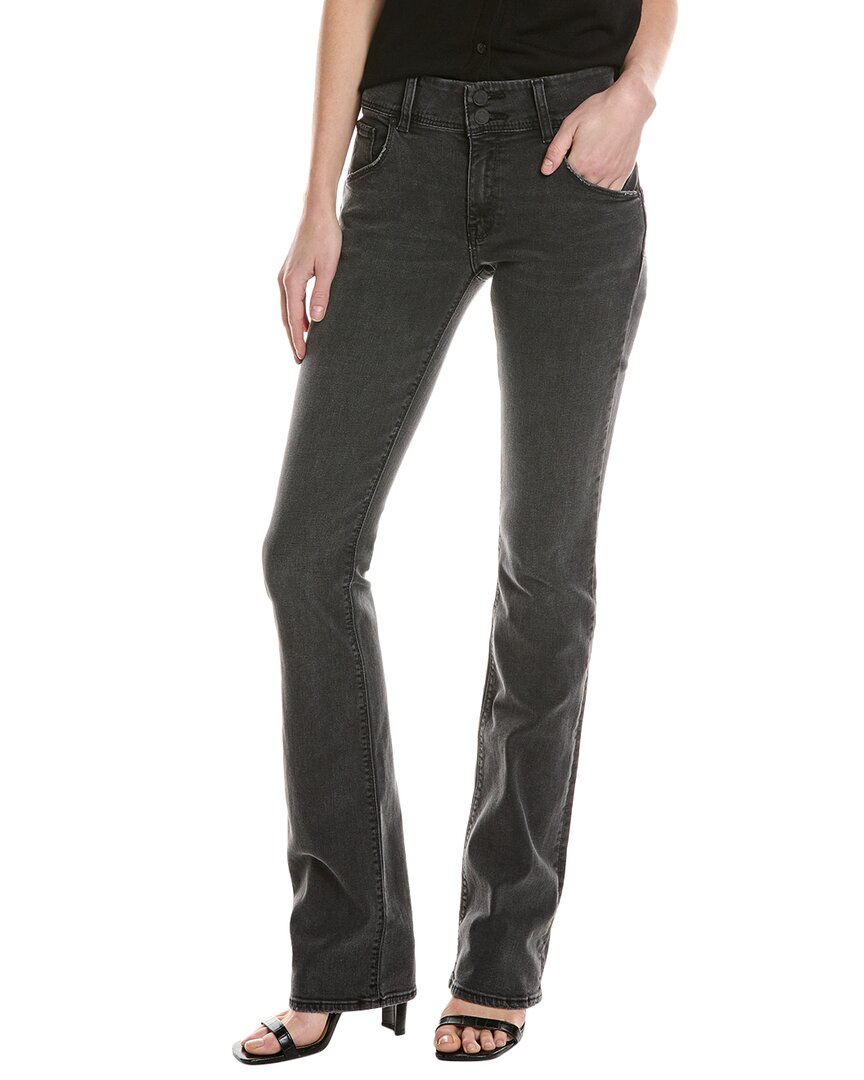 Hudson Jeans Beth Mid-rise Granite Baby Boot Jean In Black