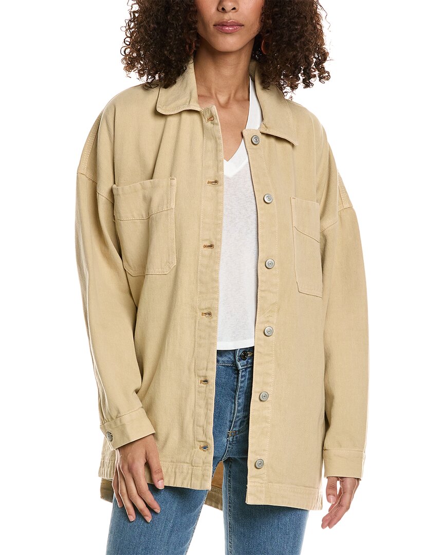 Free People Madison City Twill Jacket In Brown