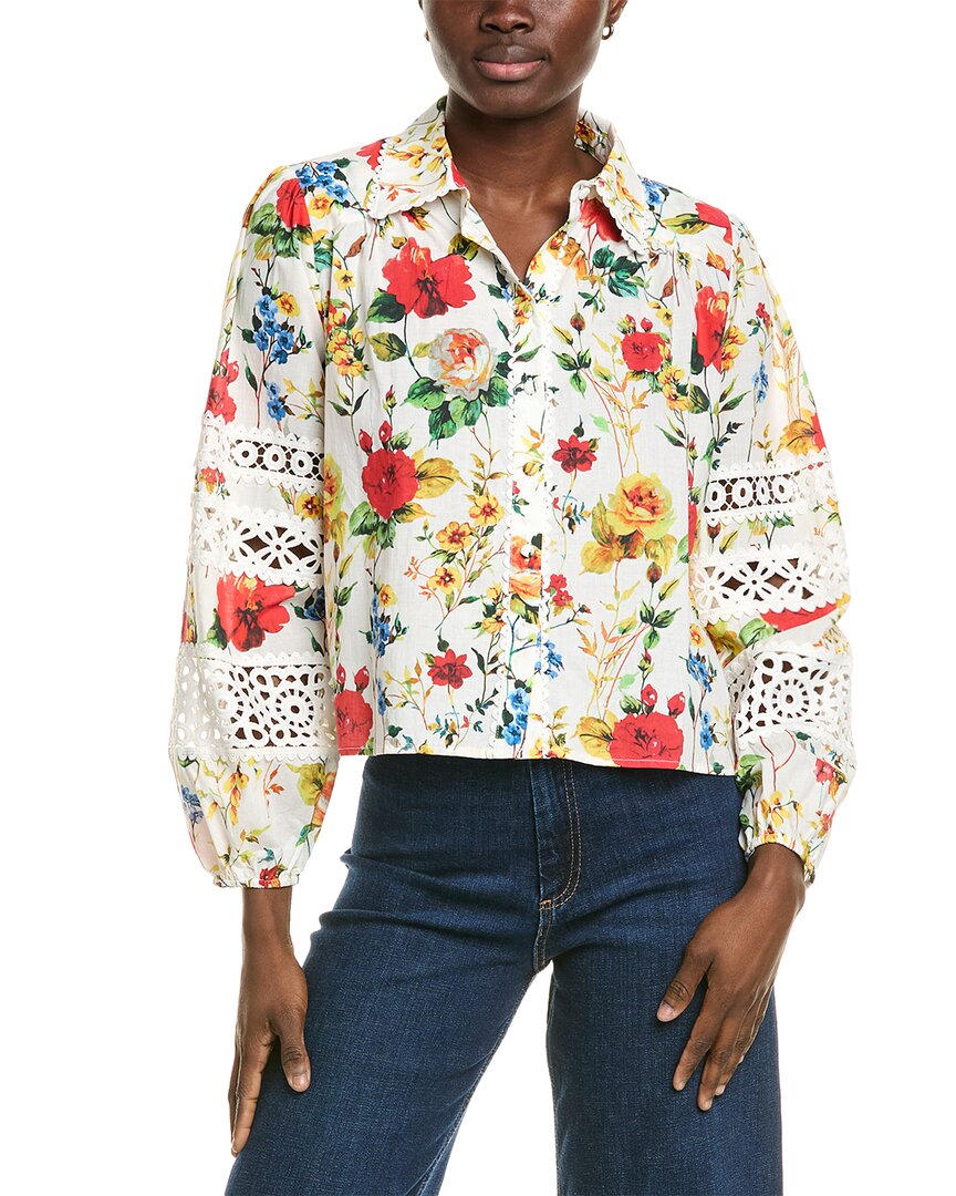 Elie By Elie Tahari Printed Woven Blouse