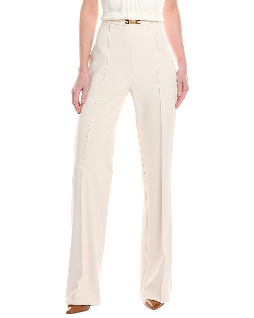 パンツ ELISABETTA FRANCHI Woman Pants Butter PAT71 E84 Elisabetta Franchi women's pants with crepe belt pa05342e2