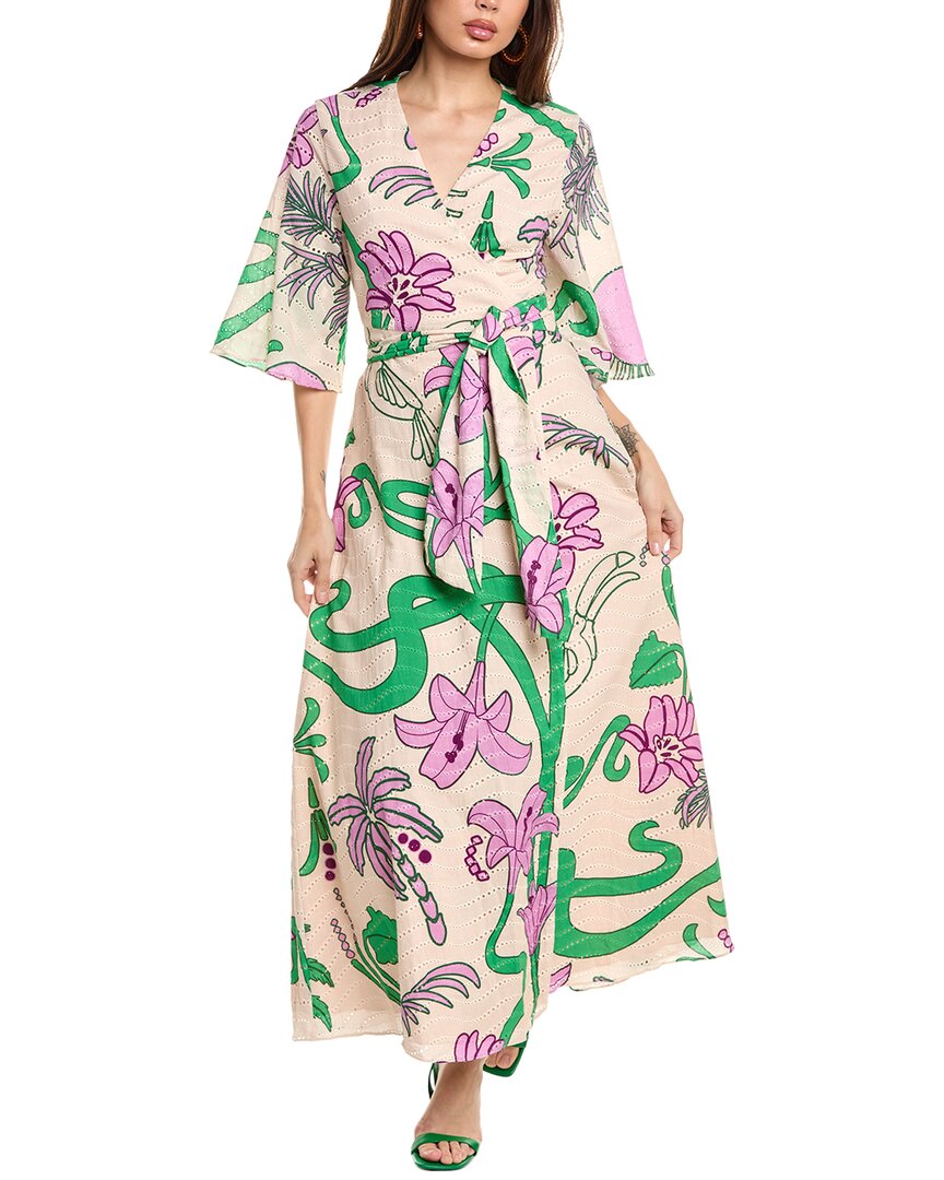 Juan De Dios Teresa Wrap Dress In Purple