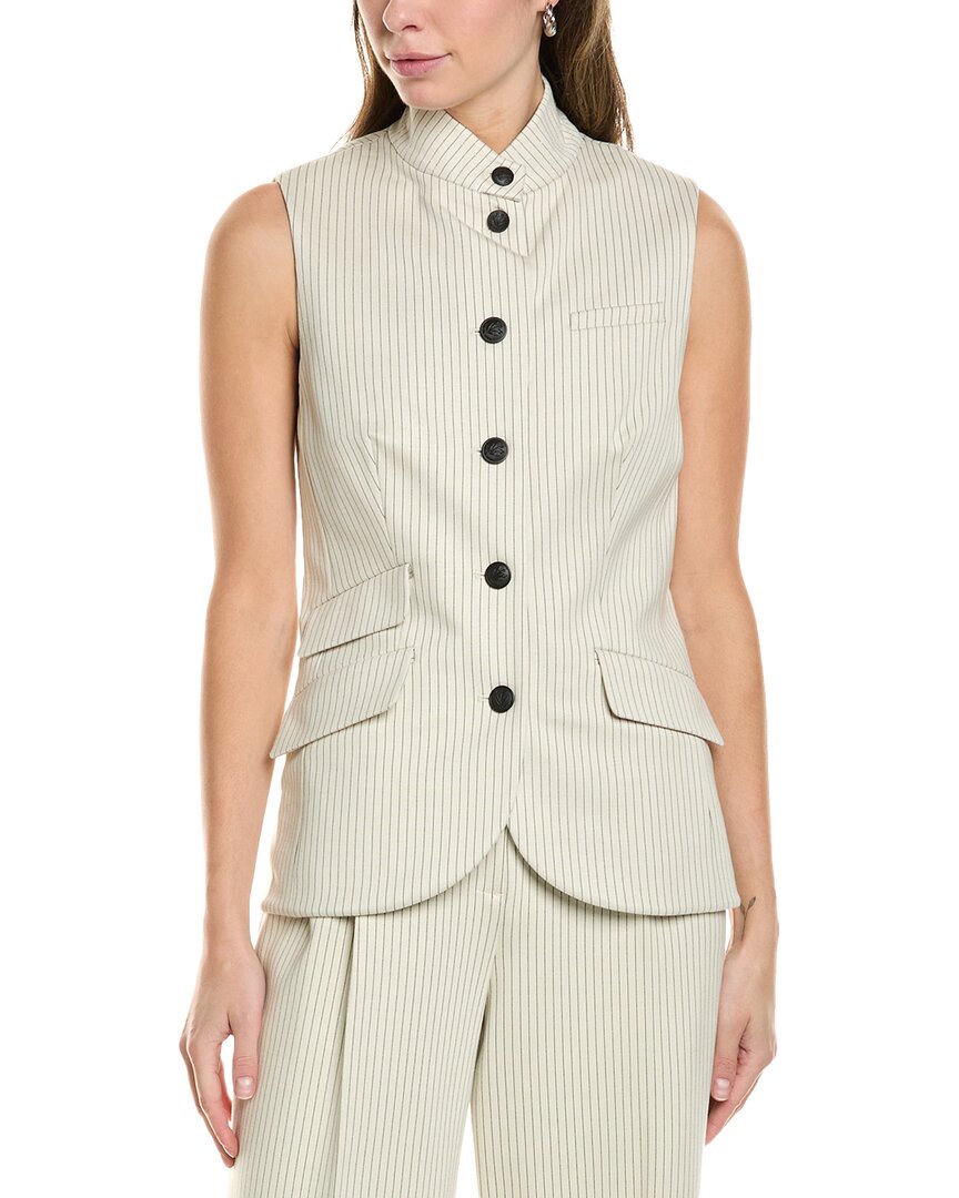 Rag & Bone Slade Button-front Vest In White