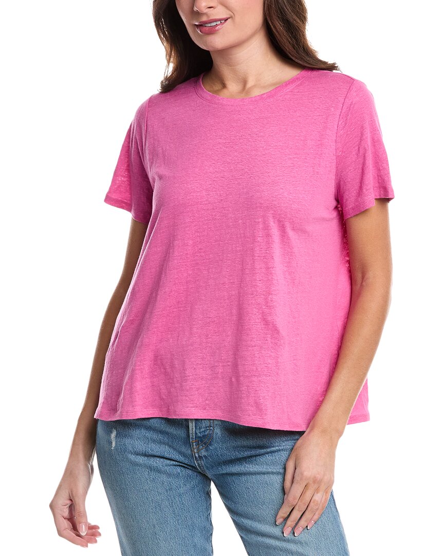 Eileen Fisher Crewneck T-shirt In Pink