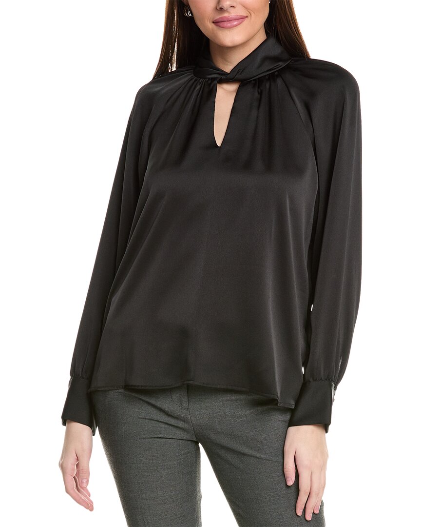 VINCE CAMUTO VINCE CAMUTO TWIST NECK RAGLAN BLOUSE 