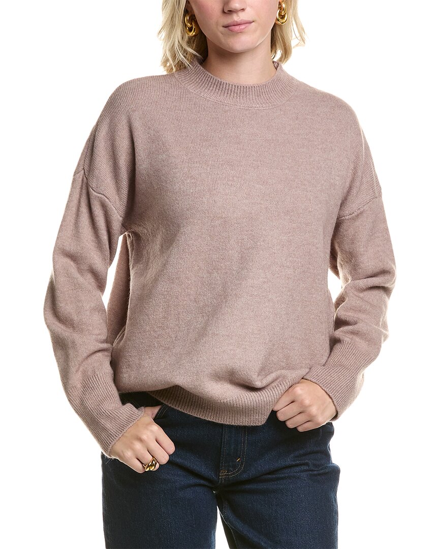 Femme Society Dropped-shoulder Sweater In Brown